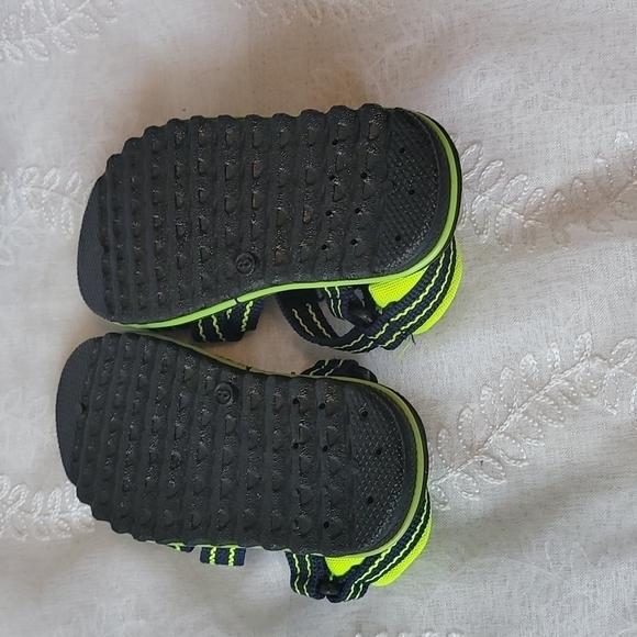 Hut Moc Kids Sandals Size 8 Blue & Green - Picture 3 of 6